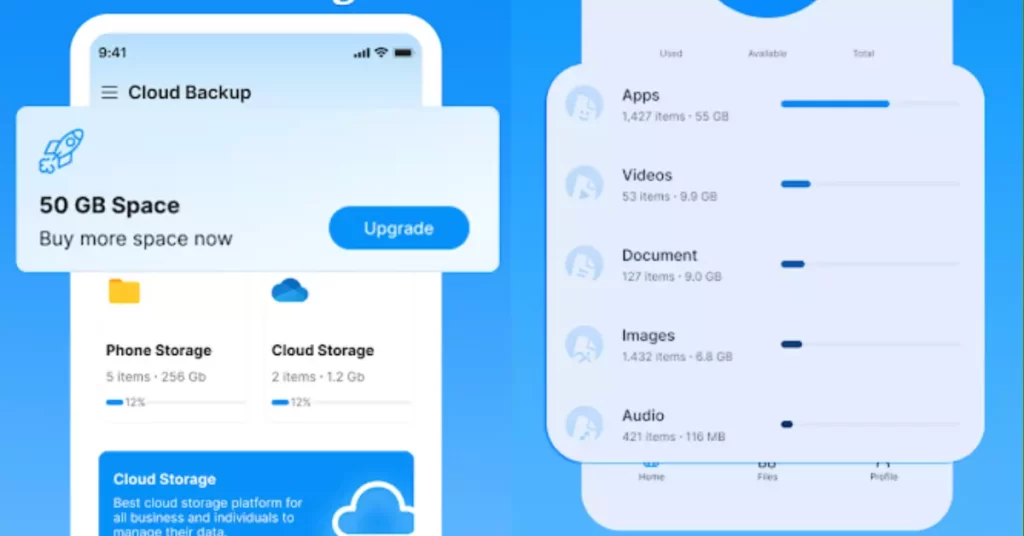Cloud Storage & Photo Backup App