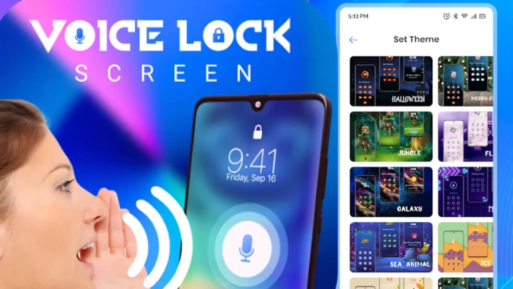Voice Lock Screen Secure Your Device with Voice, PIN, Pattern, and Time Passwords!