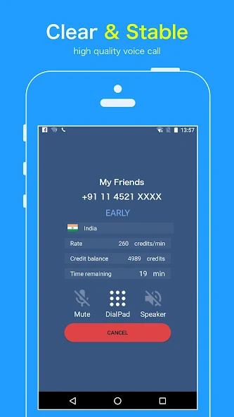 Make Cheap International Calls, Text for Free, 5M+ Installs