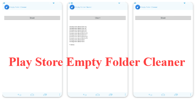 Play Store Empty Folder Cleaner App