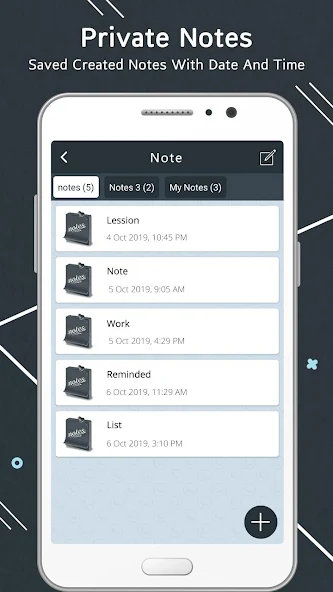 Private notes dialer vault