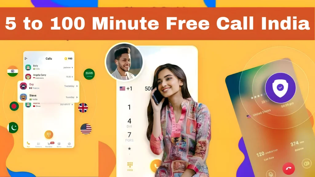 5 minute free call india daily using IndiaTalk - Call For India