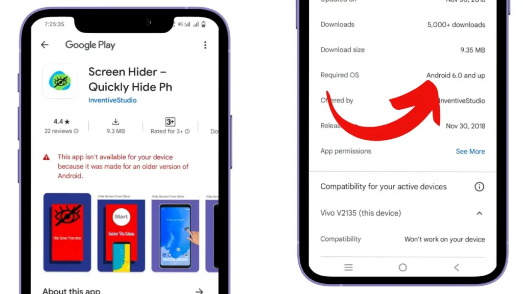 Play Store App For Hide Phone Screen from Prying Eyes