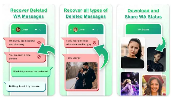 Features of WhatsDeleted Recover Messages