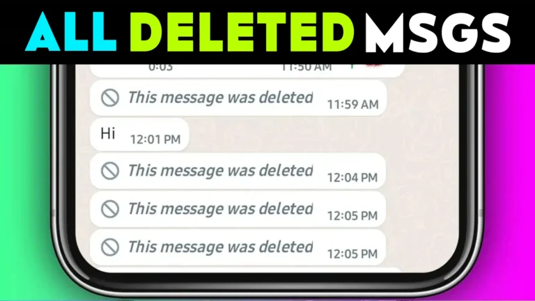 Full View For Deleted Messages Recover Media